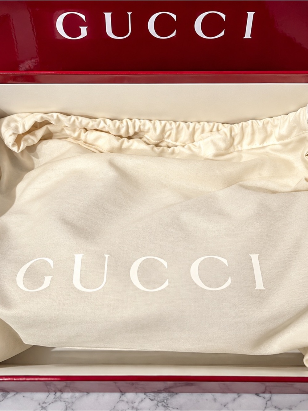 Gucci Metallic Silver GG-Embossed Shoulder Bag - Picture 9 of 10